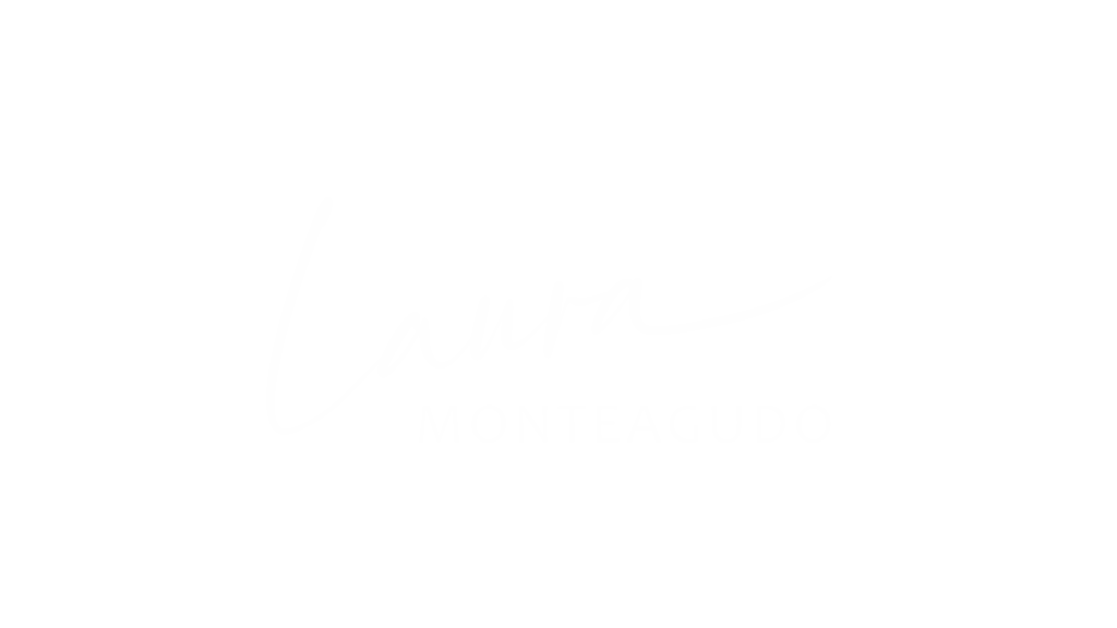Logo Laura Monteagudo blanco